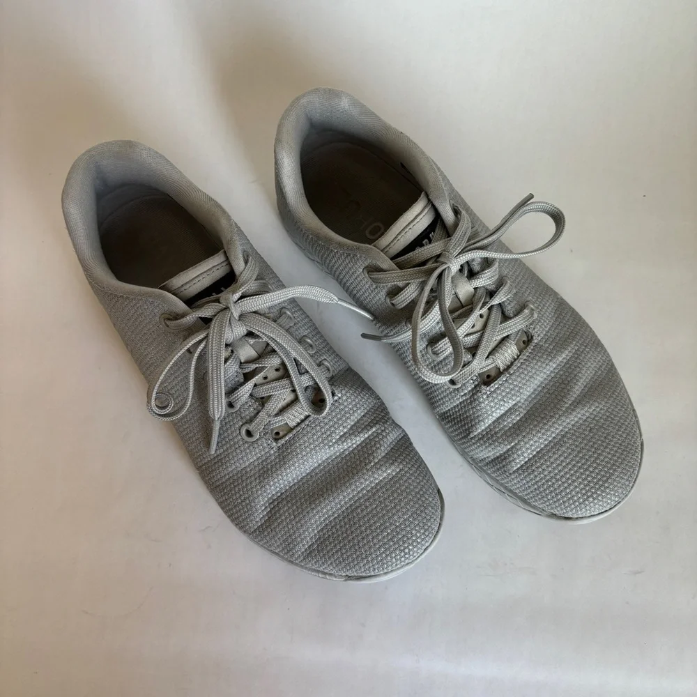 NOBULL casual athletic lace up Trainer Gray Sneakers Shoes size women 10 men 8.5